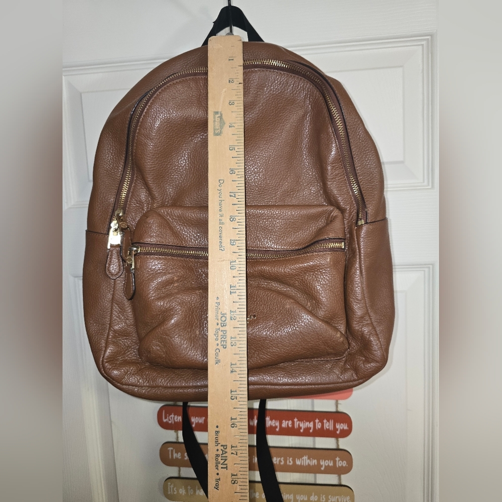 🎒 Brown Coach Leather Classic Backpack - Preloved Condition - Picture 12 of 12